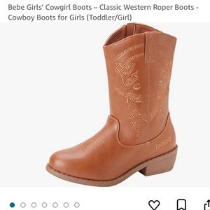 Brown toddler cowboy boots